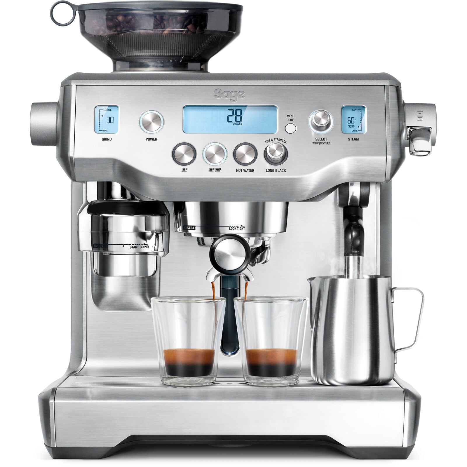 Sage SES 980 BSS Espressomaskine Børstet stål