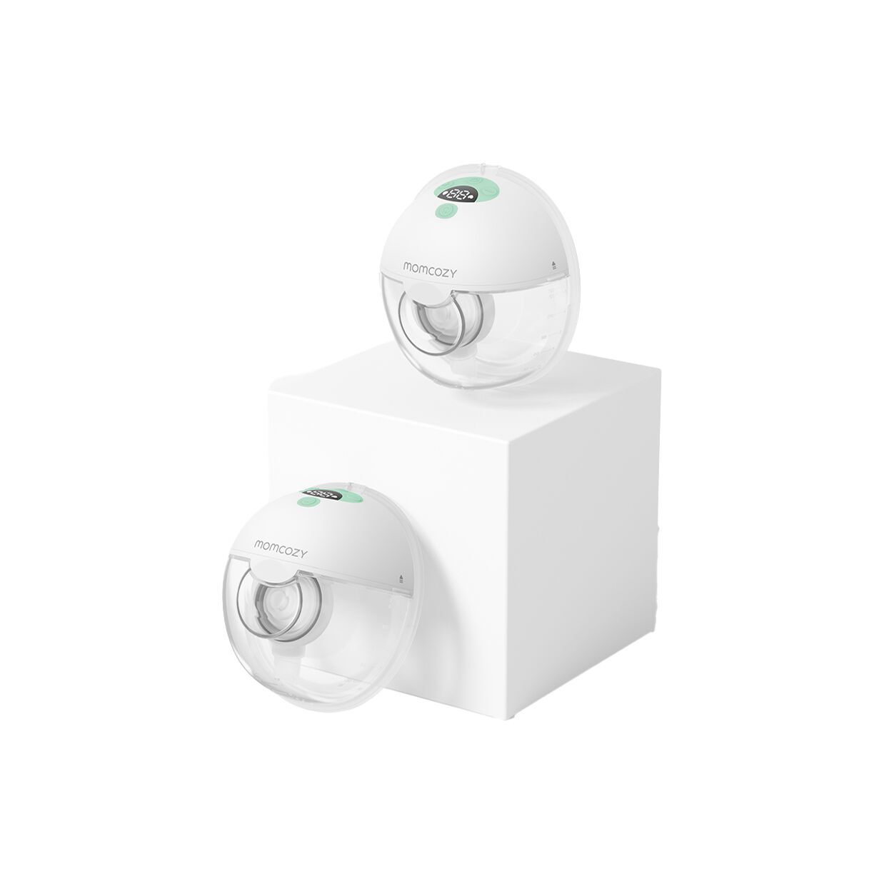 Momcozy M5 Dobbeltpakke Bærbar Brystpumpe Grøn