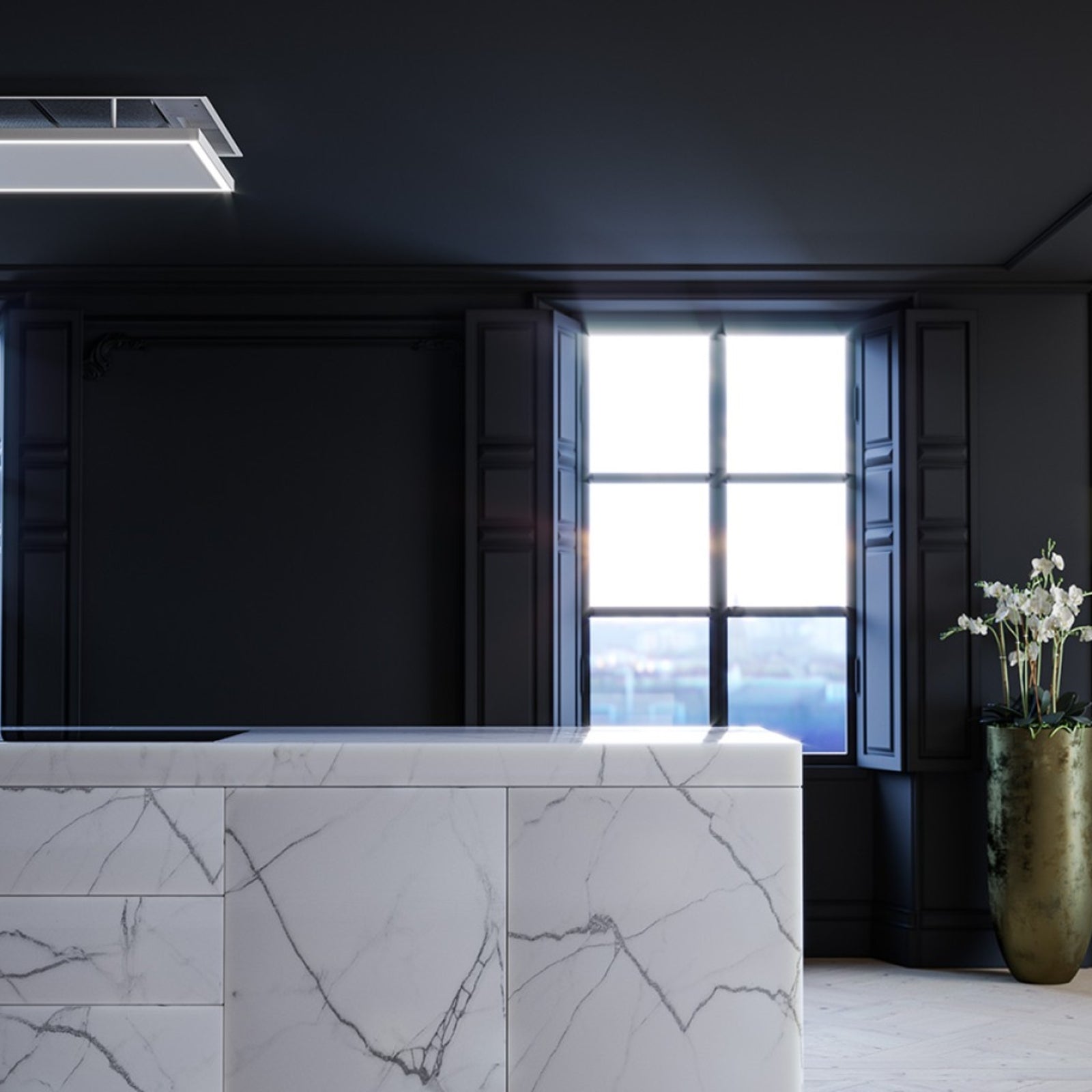 Witt Elevate 90 W Ceiling hood White