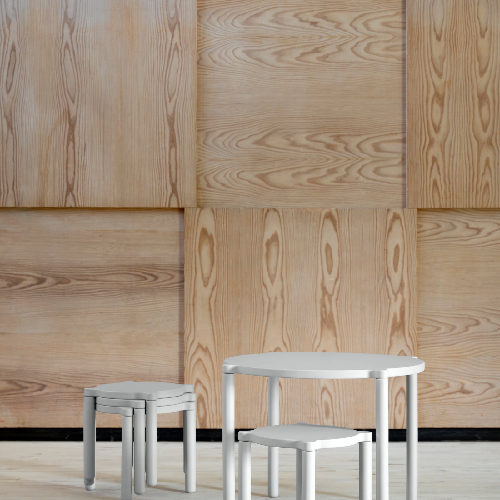 By KlipKlap Stacking Table Sand-Grey