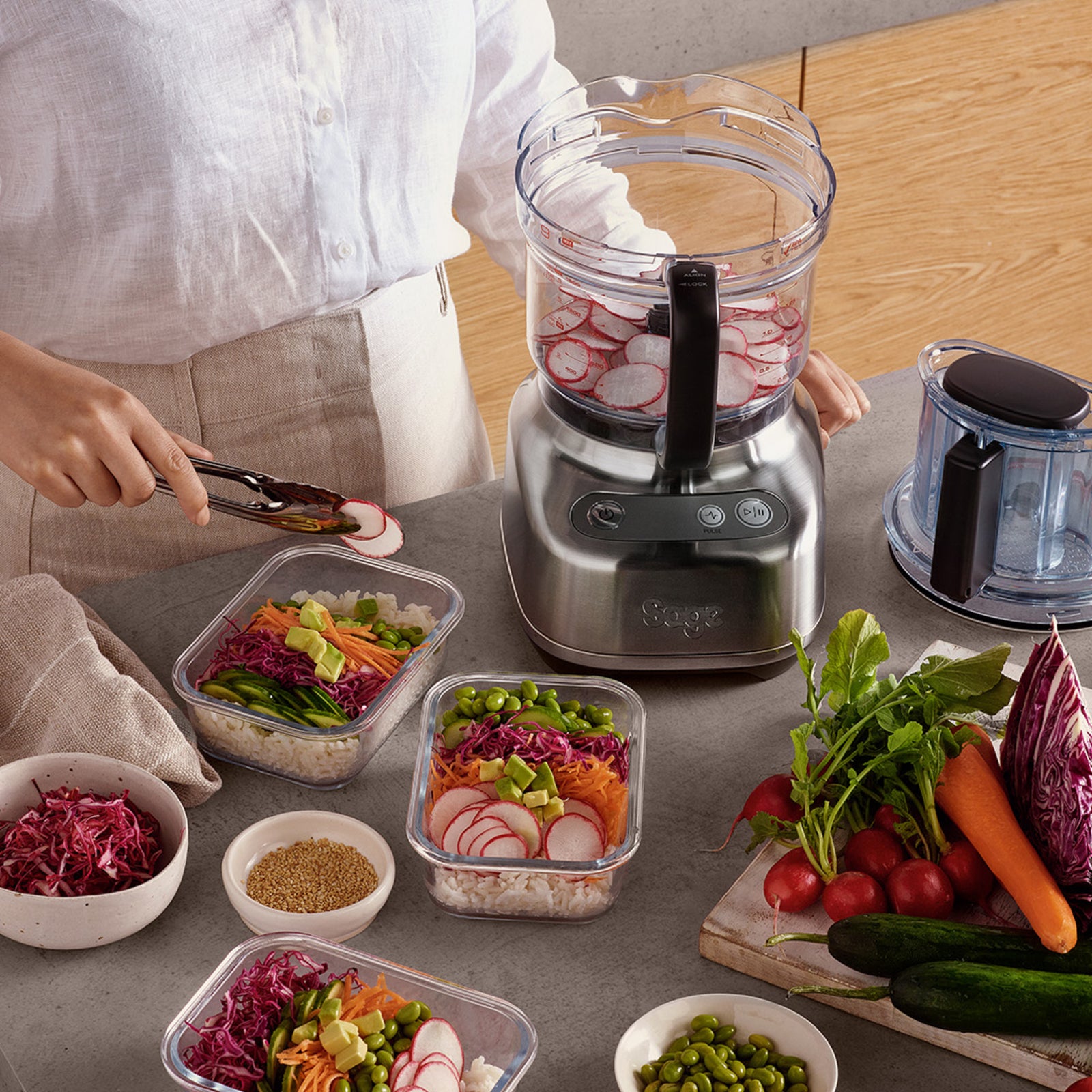 Sage SFP 638 BSS Food processor Brushed Stainless Steel